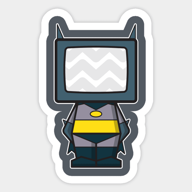 TV Headz - TheBat Sticker by TVHeadz